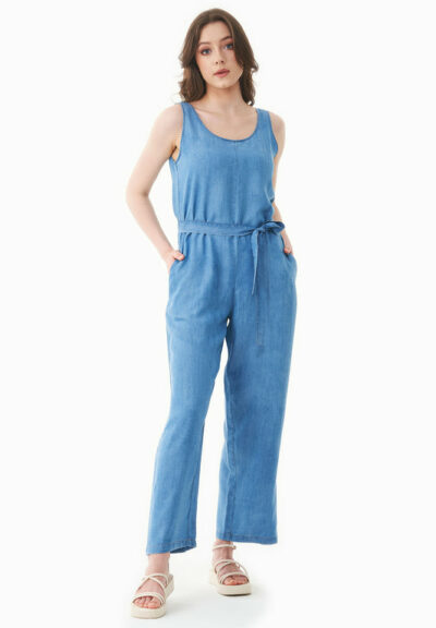 Organication | Jumpsuit i TENCEL™ Lyocell med denim-look