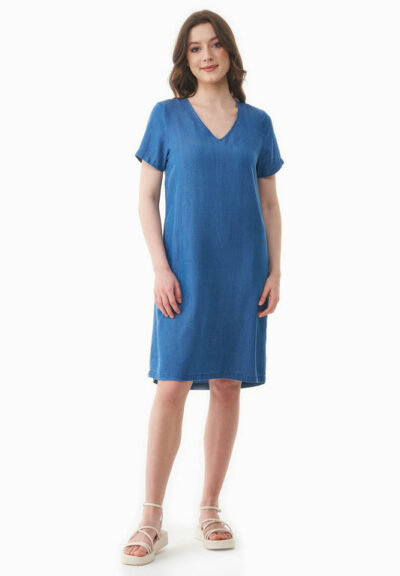 Organication | Klänning i TENCEL™ Lyocell med denim-look