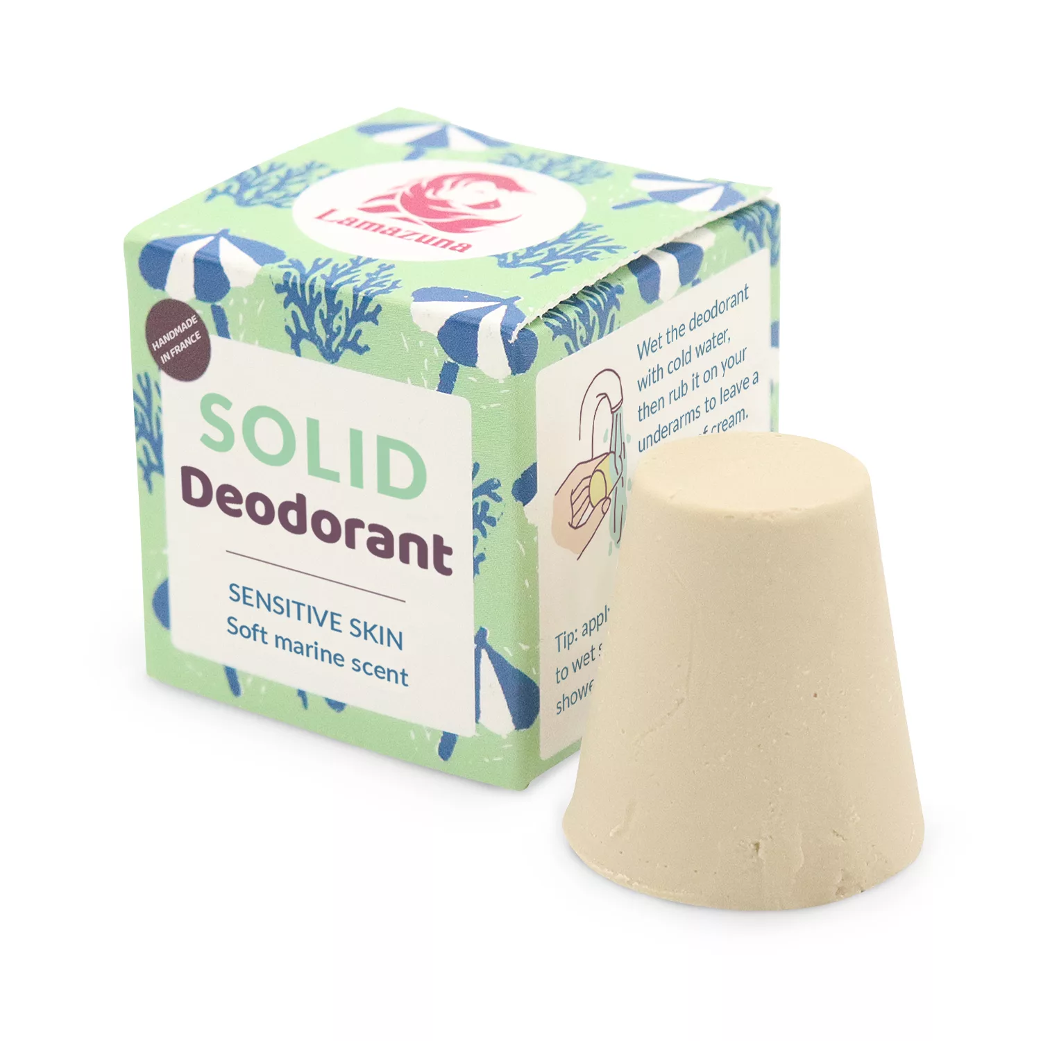Solid Deodorant | Soft Marine Scent | Sensitive skin | Lamazuna