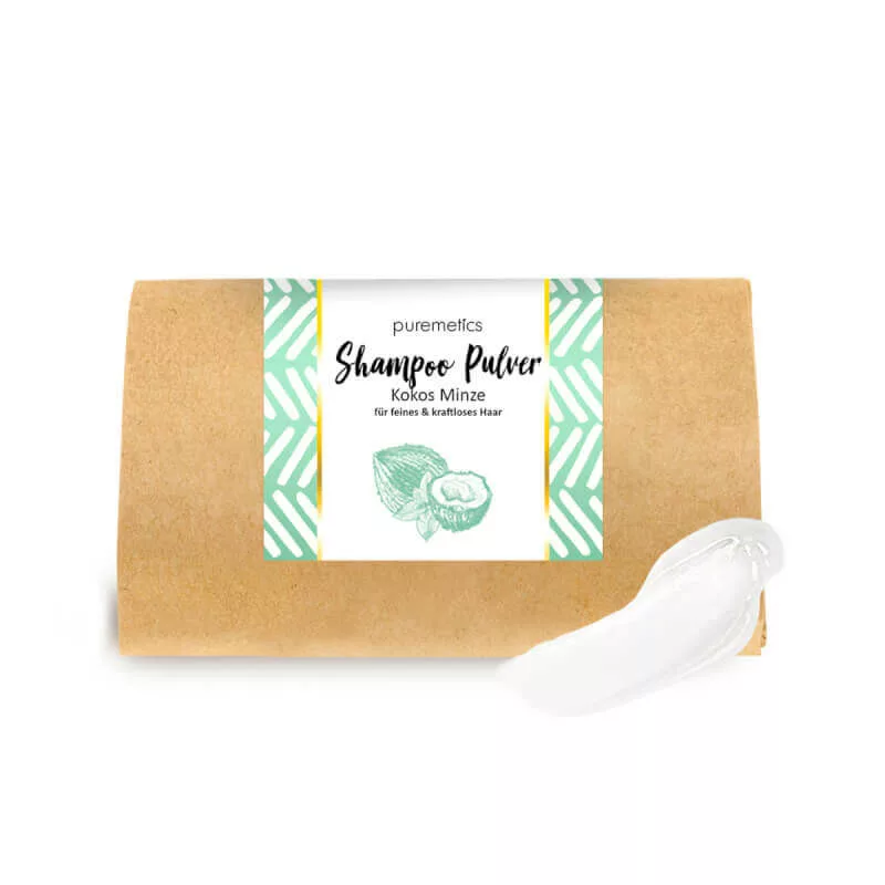 Shampoo Powder | Coconut Mint - Fine & thin hair | Puremetics