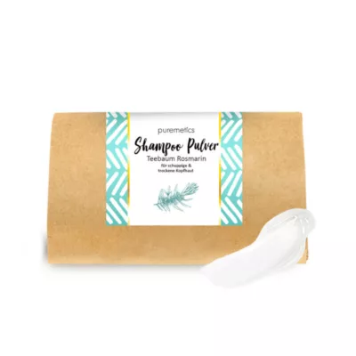 Puremetics Shampoo Powder Tea Tree Rosemary - All hair types, flaky scalp