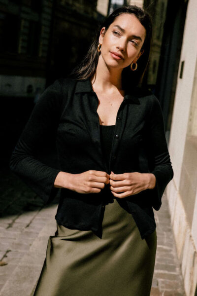 Avani Apparel | Top Mélisse noir