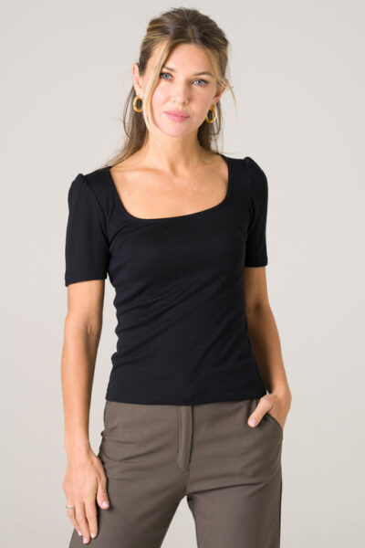 Avani Apparel | T-shirt Hoya noir