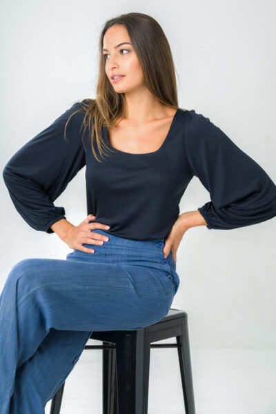 Avani Apparel | Top Kalmia marine