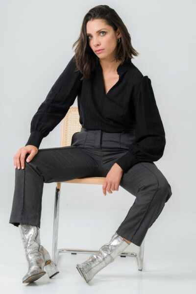 Avani Apparel | Blouse Orchidée noire