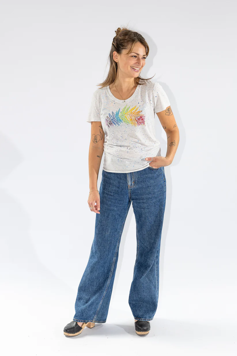 Abloom Collection | Feather T-Shirt - Size S/M