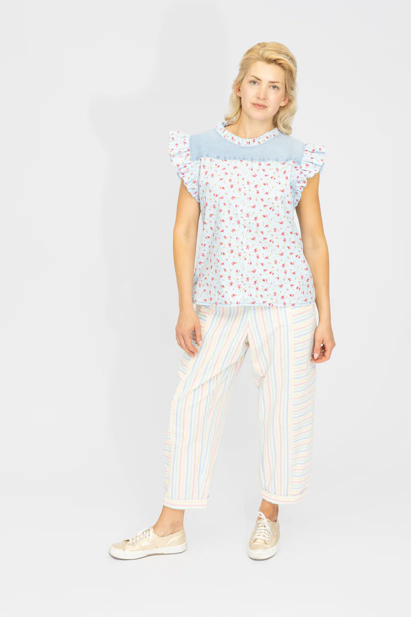 Abloom Collection | Striped Summer Pants - Size 40/42