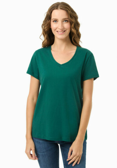 Organication | Basic T-shirt i ekologisk bomull med V-ringning