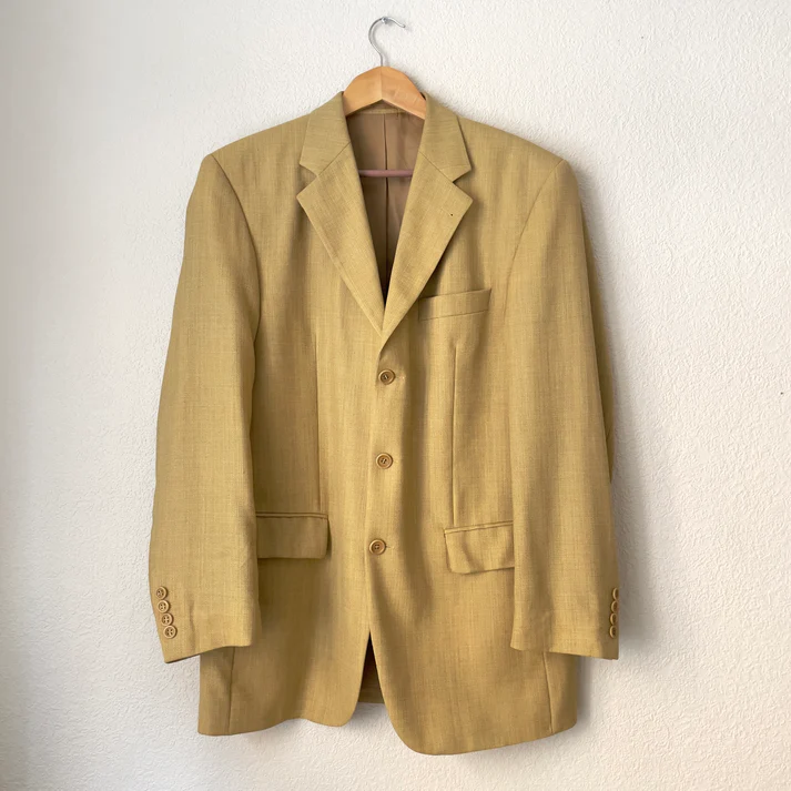 Olivias Garderob | Oversized Beige Blazer - Menswear - Size 55