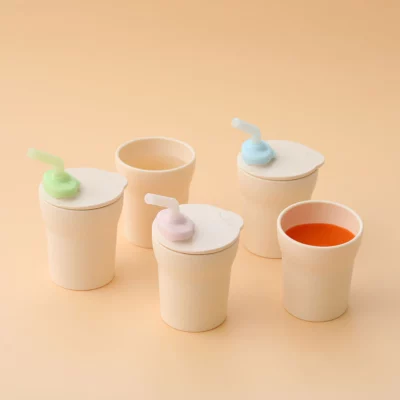 MiniWare | Reservdelar barnmugg - lock + sugrör (Vanilla/Färg)