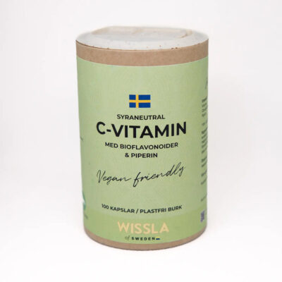 Wissla of Sweden | C-vitamin | Plastic Free Continer | Vegan