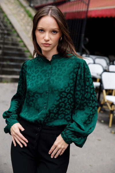 Avani Apparel | Blouse Hortensia verte