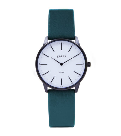 Votch | Black & Forest Green Watch | Solar Classic