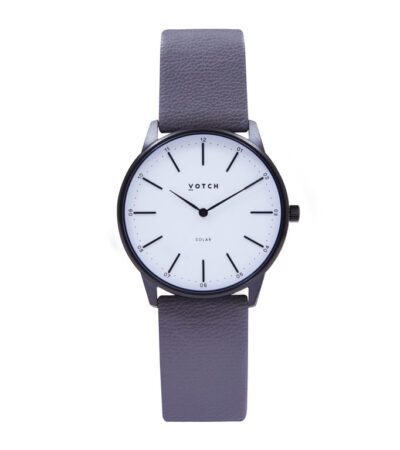 Votch | Black & Steel Grey Watch | Solar Classic