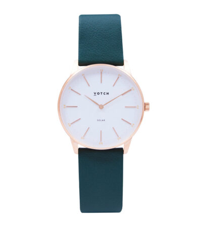 Votch | Rose Gold & Forest Green | Solar Classic