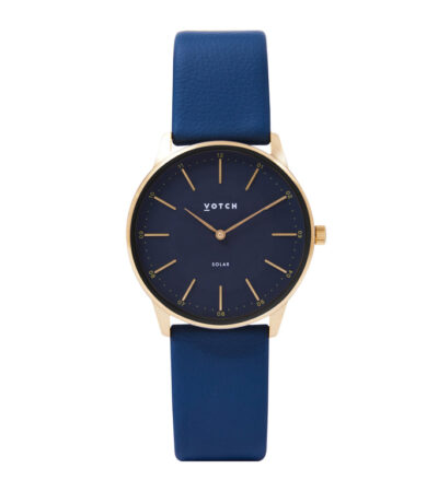 Votch | Gold & Black with Navy Watch | Solar Classic