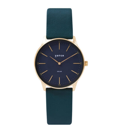 Votch | Gold & Black with Forest Green Watch | Solar Classic