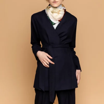 Studio Heijne | Dark Blue Wrap Blazer/Top
