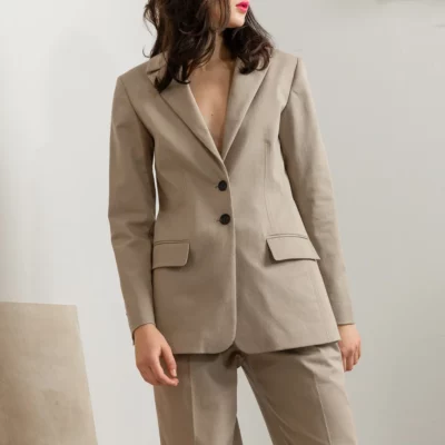 Studio Heijne | Sand Grace Cotton Blazer
