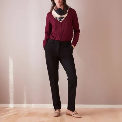 Studio Heijne | Long Suit Pants In Heavy Cotton Stretch