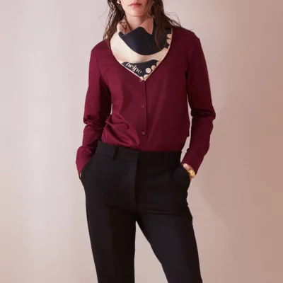 Studio Heijne | Wine Red Poplin Shirt