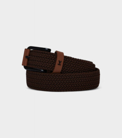Seb Vegan Bio-Based Bamboo Braided belt in brown