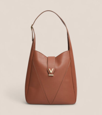 Votch | Nancy Vegan Bio-Based Bamboo Leather Elevated Tote Bag in brown