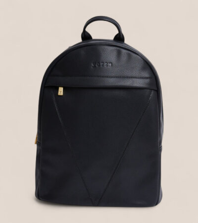 Votch | Laurie Vegan Bio-Based Bamboo Leather Backpack in Black