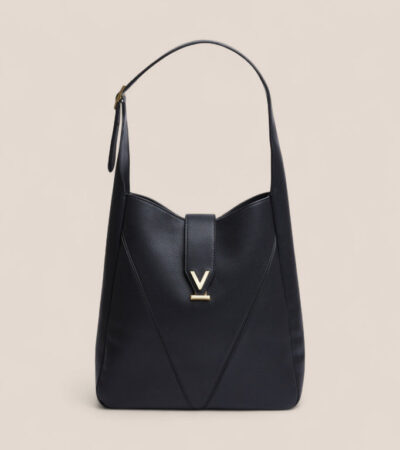 Votch | Nancy Vegan Bio-Based Bamboo Leather Elevated Tote Bag in black