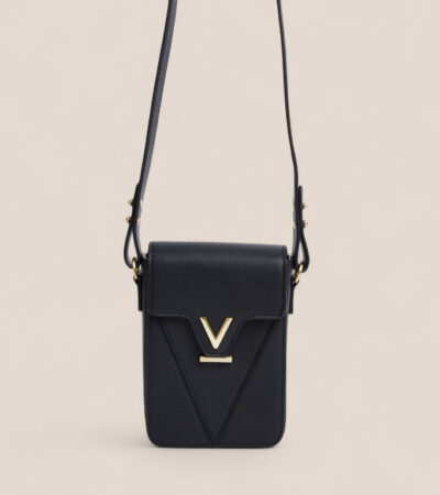 Votch | Luna Compact Vegan Bio-Based Bamboo Phone Bag in Black