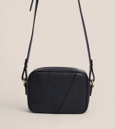 Votch | Silvie Vegan Bio-Based Bamboo Dual-Look Bamboo Crossbody Bag in Black