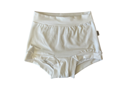 white high rise womens boyleg underwear