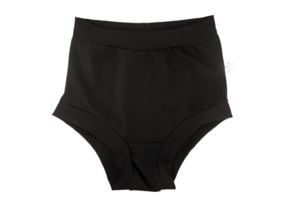 Black high waisted brief underwear for women