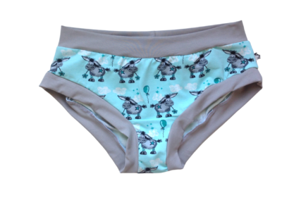 brief underwear with cute donkey print