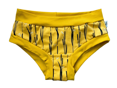 Dragonflies in reed yellow womens briefs