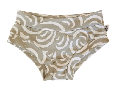 grey tiger swirls ladies knickers