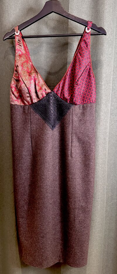 JF Peace Design | Brown/Red Slip Dress