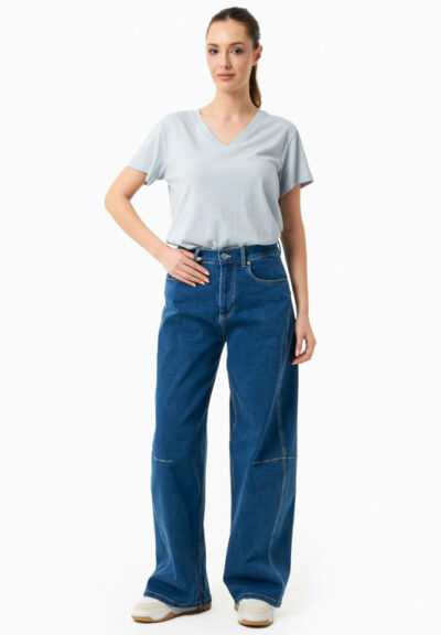 Organication | Jeans med vida ben av ekologisk bomull