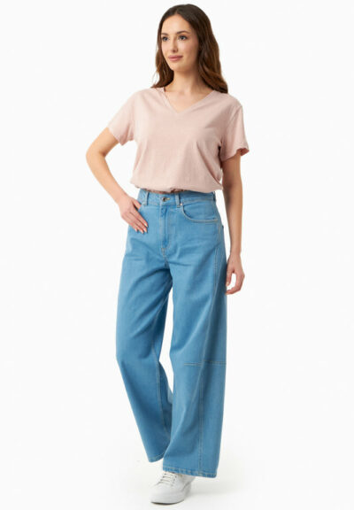 Organication | Jeans med vida ben av ekologisk bomull