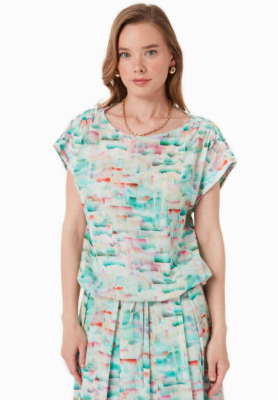 Organication | Blus av ekologisk bomull i crinkle-voile