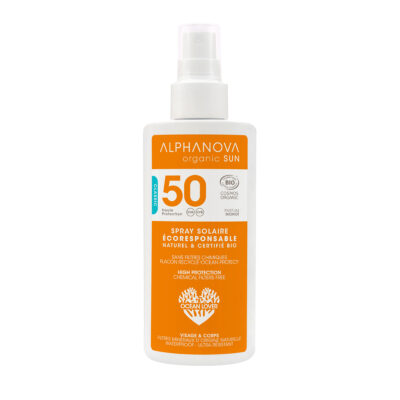 Organic Sun Milk - High Protection SPF50 Sun Spray | Alphanova