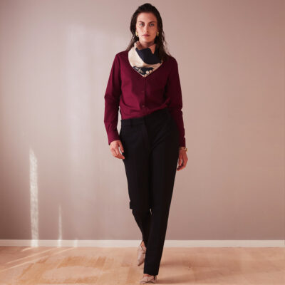Studio Heijne | Long Suit Pants In Heavy Cotton Stretch