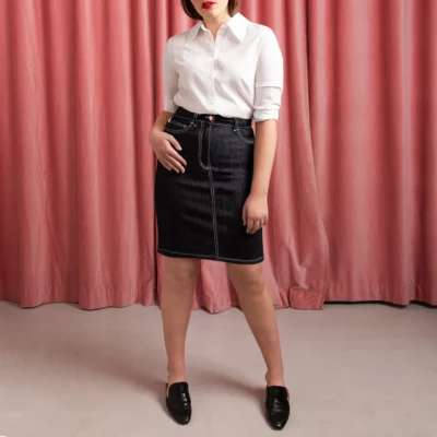Studio Heijne | Dark Blue Denim Skirt
