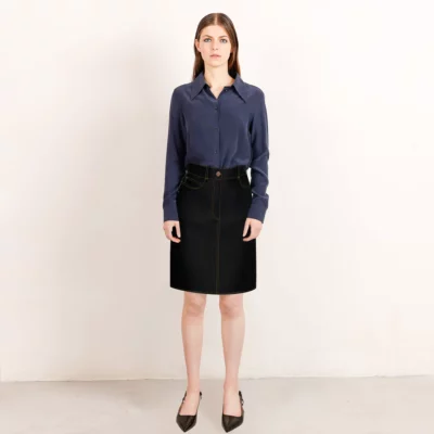 Studio Heijne | Black Denim Skirt