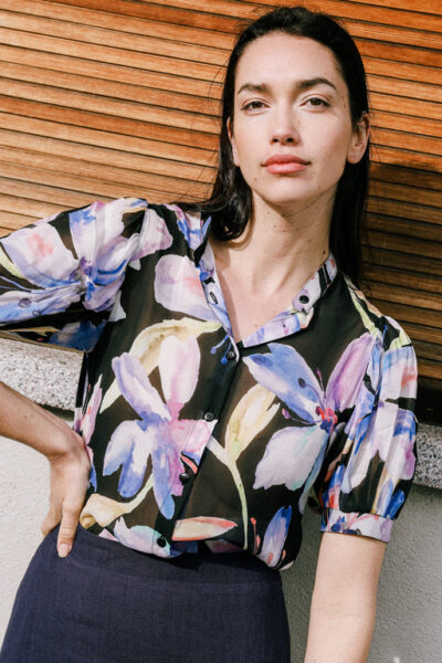 Avani Apparel | Blouse Magnolia noire