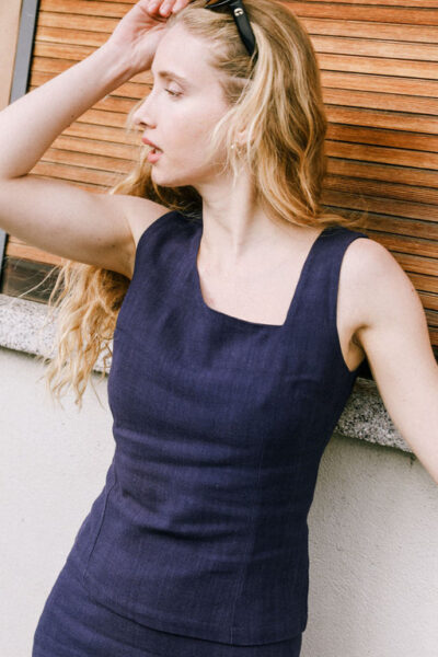 Avani Apparel | Top Azalée marine