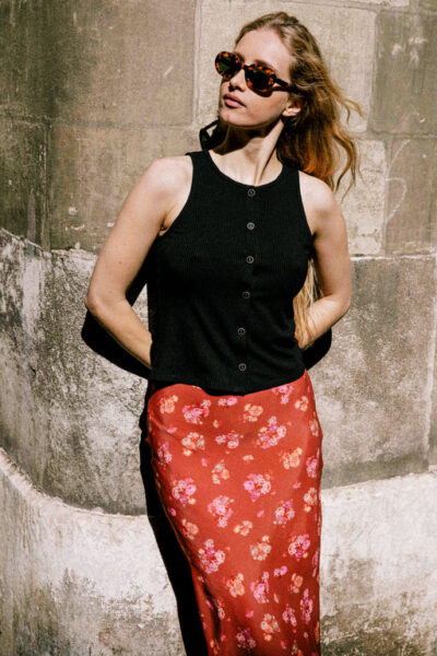 Avani Apparel | Top Lilas noir