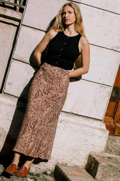 Avani Apparel | Jupe Iris léopard