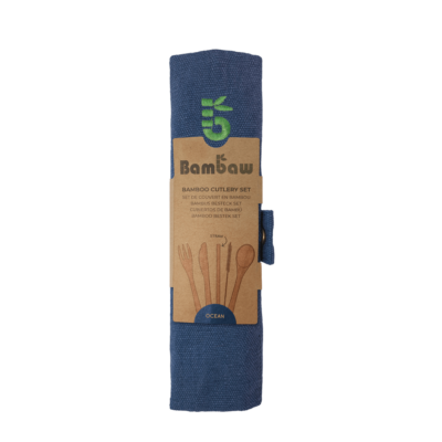 Bamboo Cutlery Set Ocean | BAMBAW