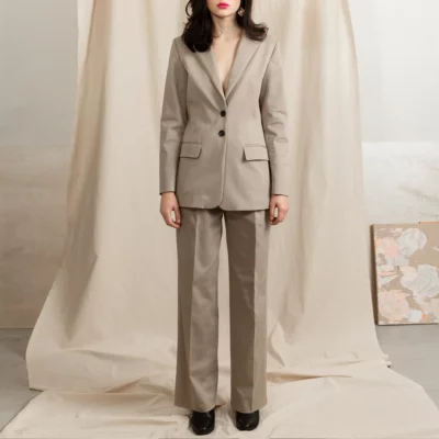 Studio Heijne | Long Swipe Pleated Wide Leg Pants